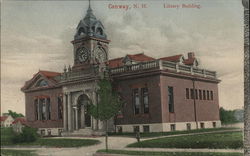 View of Library Building Postcard