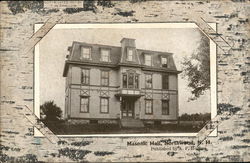 View of Masonic Hall Postcard