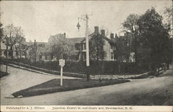 Junction Exeter St. and Geary Ave Postcard