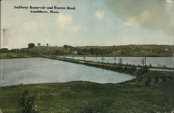Sudbury Reservoir and Boston Road Postcard