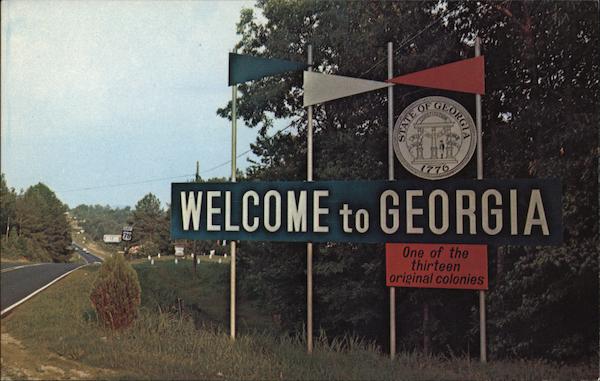 Georgia Welcome Sign