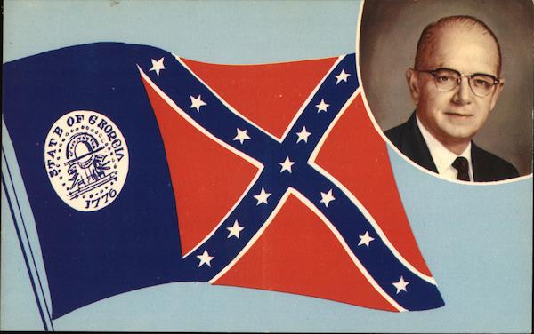 Georgia Governor Lester Maddox and the Georgia Flag