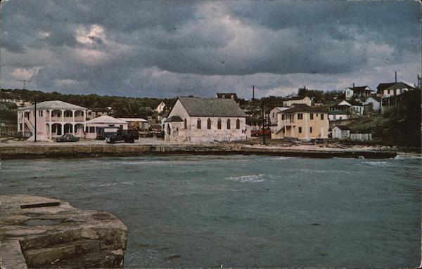 Gregory Town and its cove on beautiful Eleuthera Island Bahamas