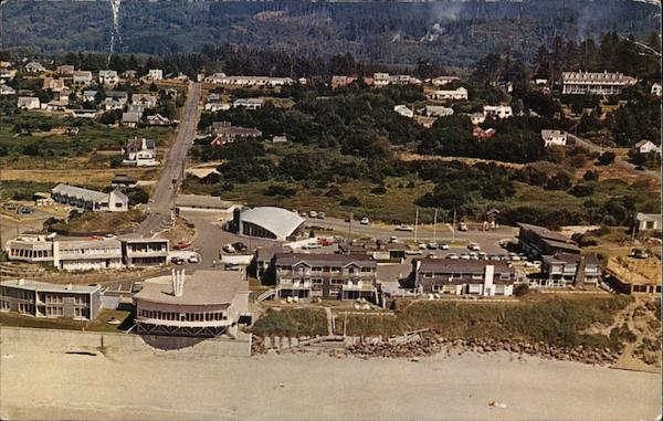 Aerial View of Surftides Resort Lincoln City Oregon