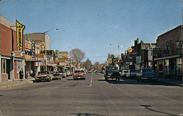 The Main Street in Hermiston Oregon