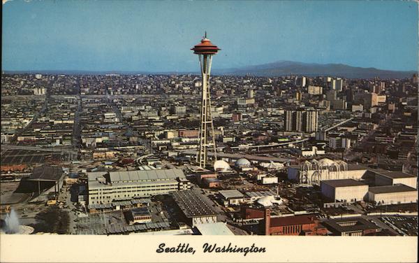 View of Seattle and Space Needle Washington