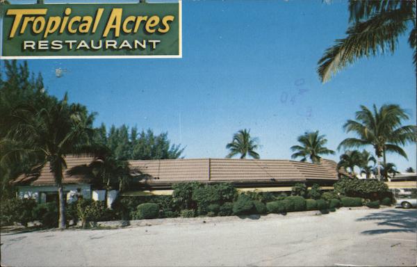 Tropical Acres Restaurant Pompano Beach Florida
