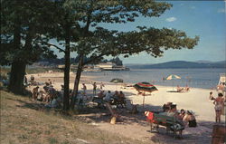 THE WEIRS BEACH LAKE WINNIPESAUKEE, NH Postcard Postcard Postcard