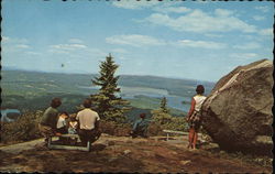 Lookout Point on Mt. Sunapee Postcard