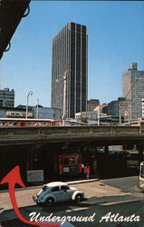 View of Underground Atlanta, GA Postcard Postcard Postcard