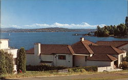 Mount Rainier and Lake Washington Seattle, WA Postcard Postcard Postcard