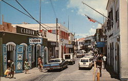 Main Street St. Thomas, VI Caribbean Islands Postcard Postcard Postcard