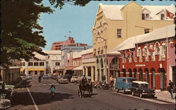 Looking West along Front Street Hamilton, Bermuda Postcard Postcard Postcard