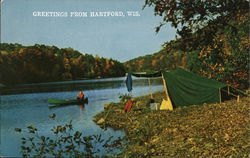 Greetings from Hartford Wisconsin Postcard Postcard Postcard