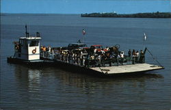 Mississippi River Ferry Postcard