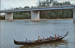 Clinton Jaycee's Venetian Gondola Indiana Postcard Postcard Postcard