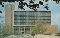 City Hall and John F. Kennedy Memorial Plaza Postcard