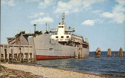 New London Ferry "Gayhead" in Orient Point New York Postcard Postcard Postcard