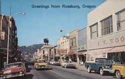 Jackson Street Roseburg, OR Postcard Postcard Postcard