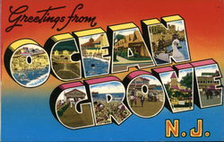 Greetings from Ocean Grove New Jersey Postcard Postcard Postcard