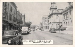 Main Street Looking South Brookville, IN Postcard Postcard Postcard