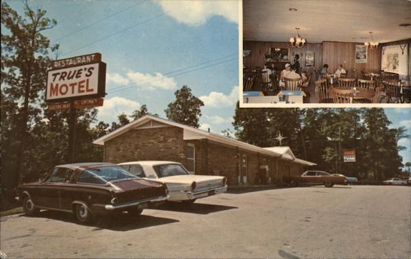 True's Motel Forecourt and Dining Room Corinth Kentucky