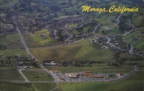 Historic Moraga, California Postcard