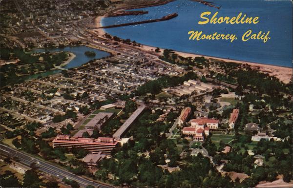 View of Shoreline Monterey California Aero Portraits