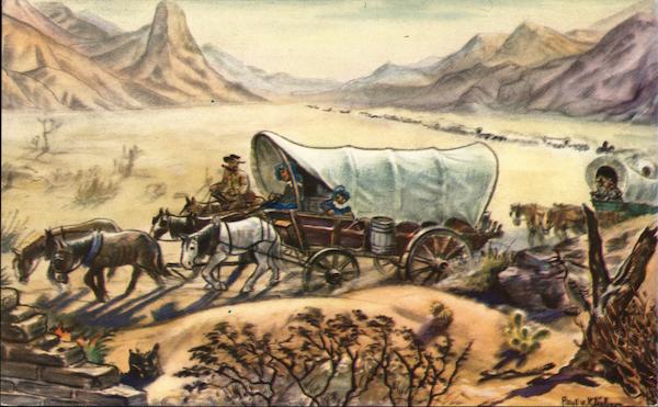 Covered Wagon Diorama, Ghost Town Knott's Berry Farm