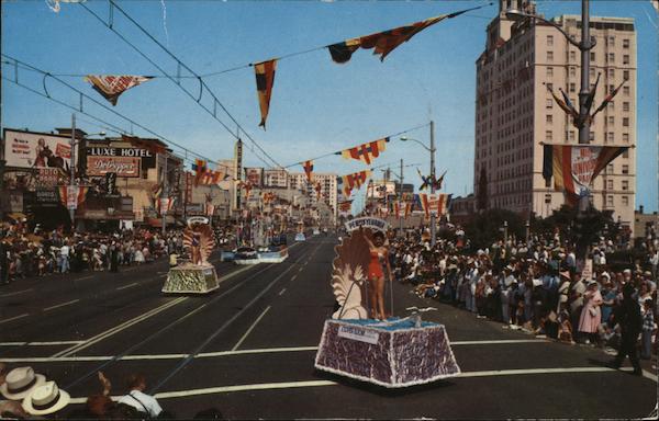 Miss Universe Parade Long Beach California Geo. E. Watson