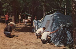 Camping at Levi Jackson State Park London, KY Postcard Postcard Postcard