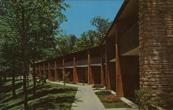 Rear View of Lodge, Pennyrile Forest State Resort Park Postcard