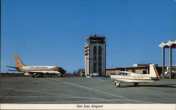San Jose Municipal Airport Postcard