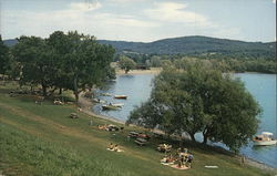 A Picturesque View of Glimmerglass State Park on Otsego lake Postcard