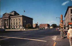 Broadway and Worth Streets Peru, IN Postcard Postcard Postcard