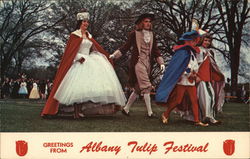 Royalty at Annual Tulip Festival Postcard