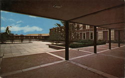 State University of New York - Court Yard, Fine Arts Building Postcard