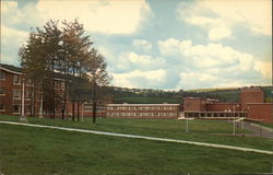 Harpur College, State University of New York - Administration Building Postcard