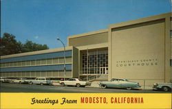 Stanislaus County Courts Building Modesto, CA Postcard Postcard Postcard