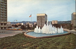 Century City - Fountain in front of Century Plaza Postcard