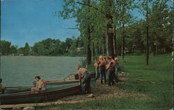 Camp Alexander Mack on Beautiful Lake Waubee Postcard