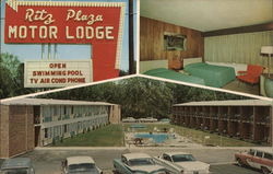 Ritz Plaza Motor Lodge Postcard