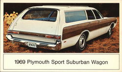 1969 Plymouth Sport Suburban Wagon Postcard