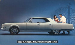 1967 Oldsmobile Ninety-Eight Holiday Sedan Postcard