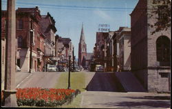 Mai Street Looking East La Crosse, WI Postcard Postcard Postcard