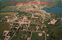 Aerial View of Elcho Wisconsin Postcard Postcard Postcard