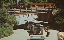 Zoo Train and Zoo Mobile Postcard