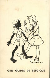 Girl Guides de Belgique Postcard