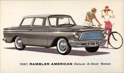 1961 Rambler American Deluxe 2-Door Sedan Postcard