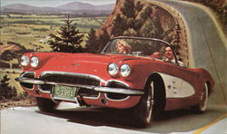 1961 Corvette by Chevrolet Postcard
